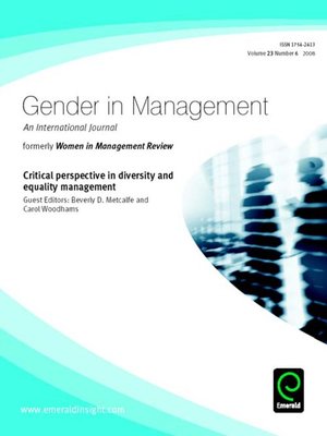 cover image of Gender in Management: An International Journal, Volume 23, Issue 6